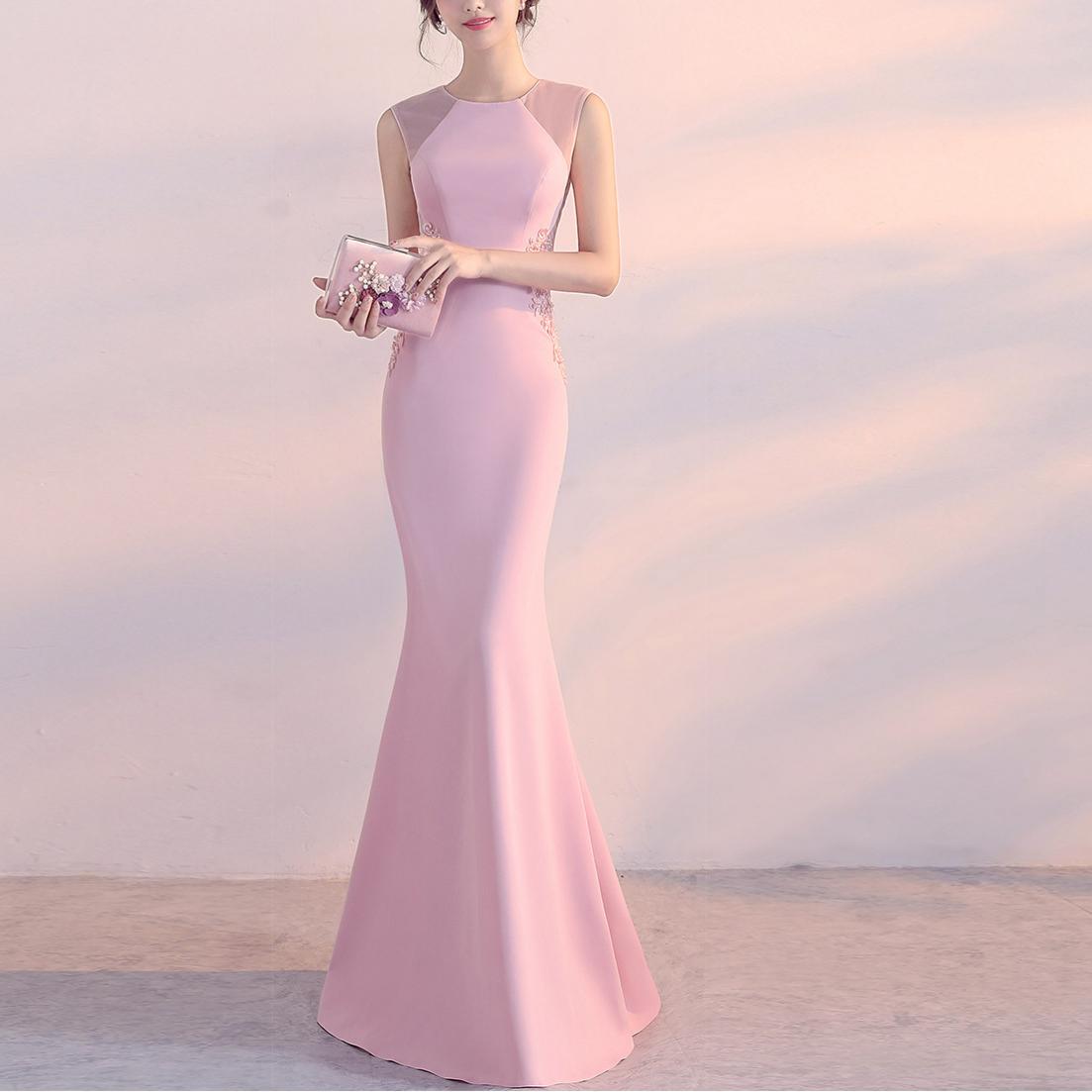 Slim Fit Elegant Maxi Dress | Beaded Evening Gown