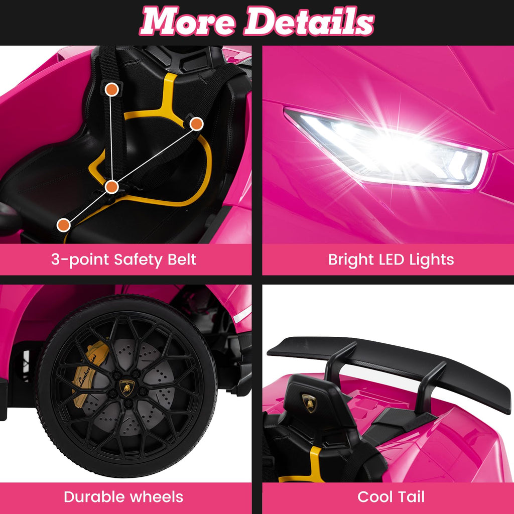 Lamborghini Huracan Ride On Car - 12V Electric Kids Car with Remote Control
