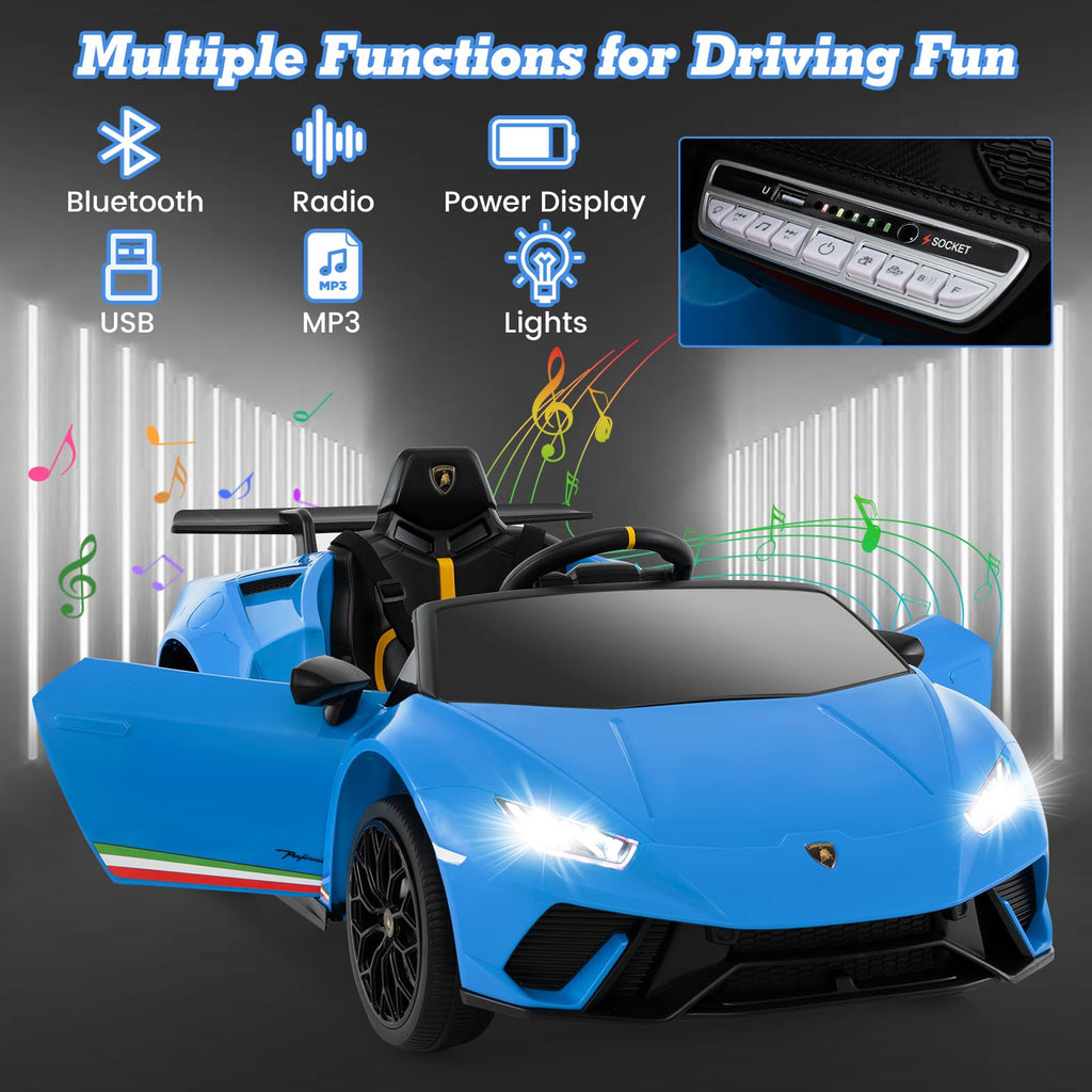 Lamborghini Huracan Ride On Car - 12V Electric Kids Car with Remote Control