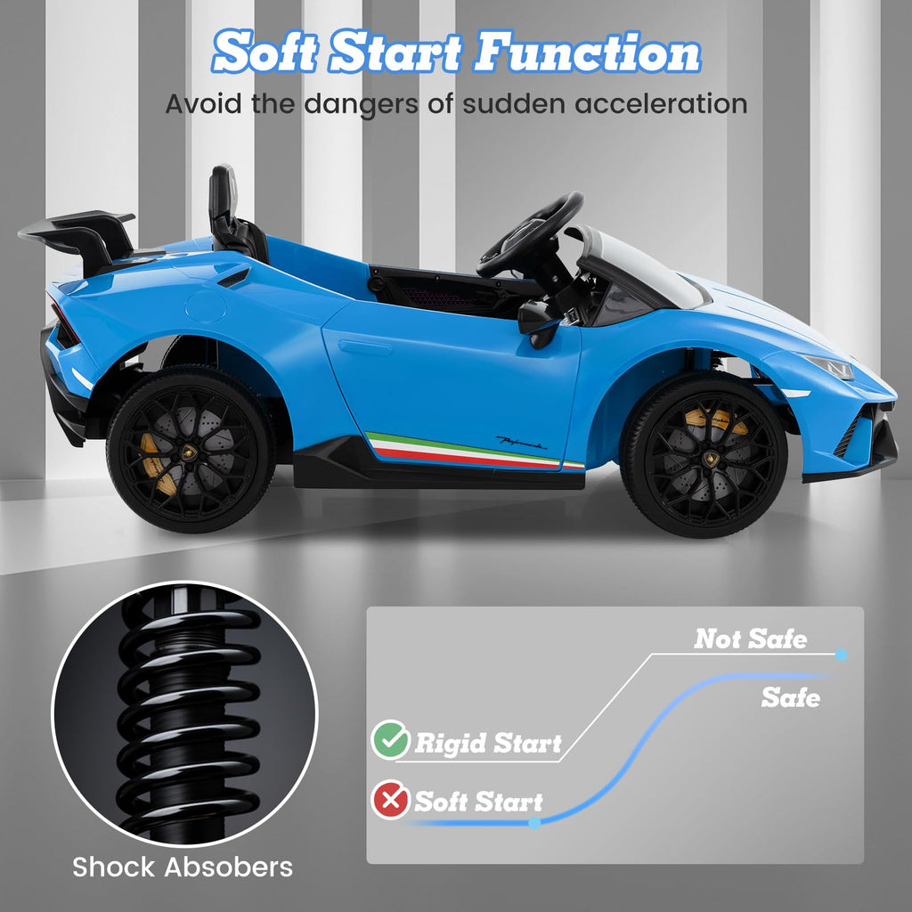 Lamborghini Huracan Ride On Car - 12V Electric Kids Car with Remote Control