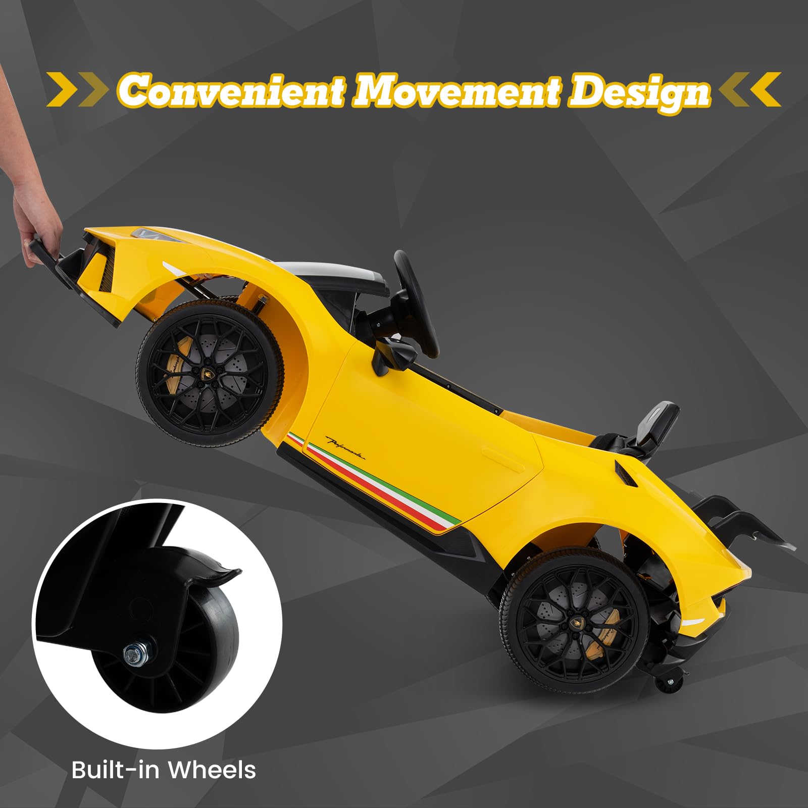 Lamborghini Huracan Ride On Car - 12V Electric Kids Car with Remote Control