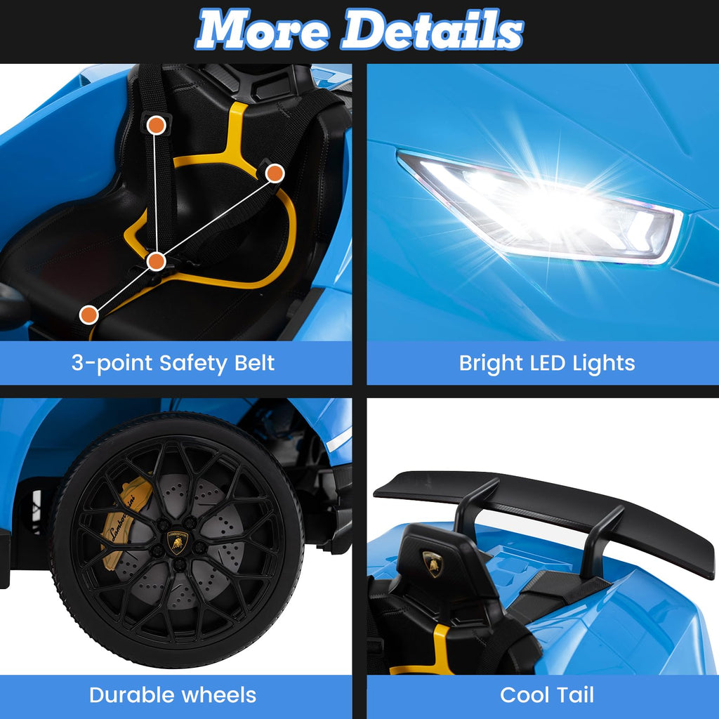 Lamborghini Huracan Ride On Car - 12V Electric Kids Car with Remote Control
