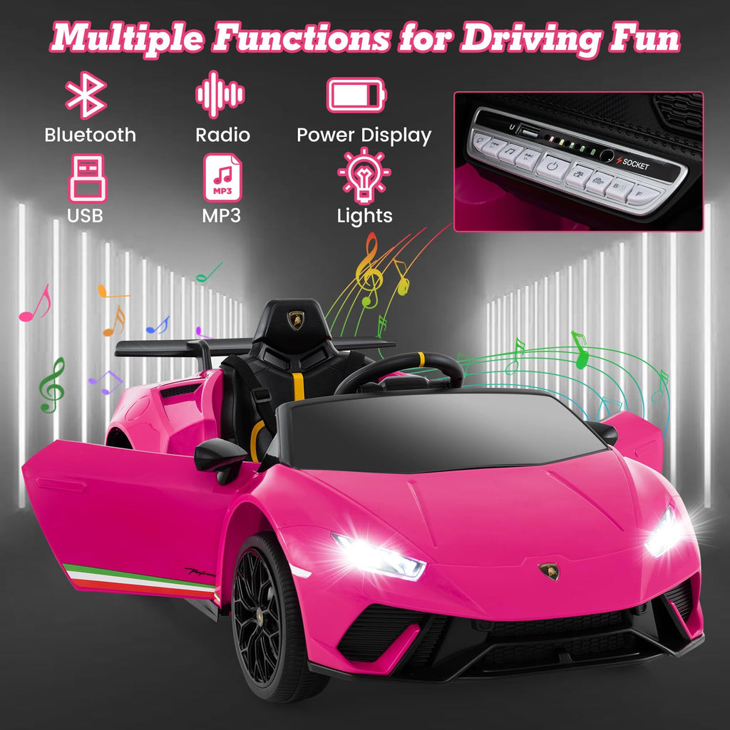 Lamborghini Huracan Ride On Car - 12V Electric Kids Car with Remote Control