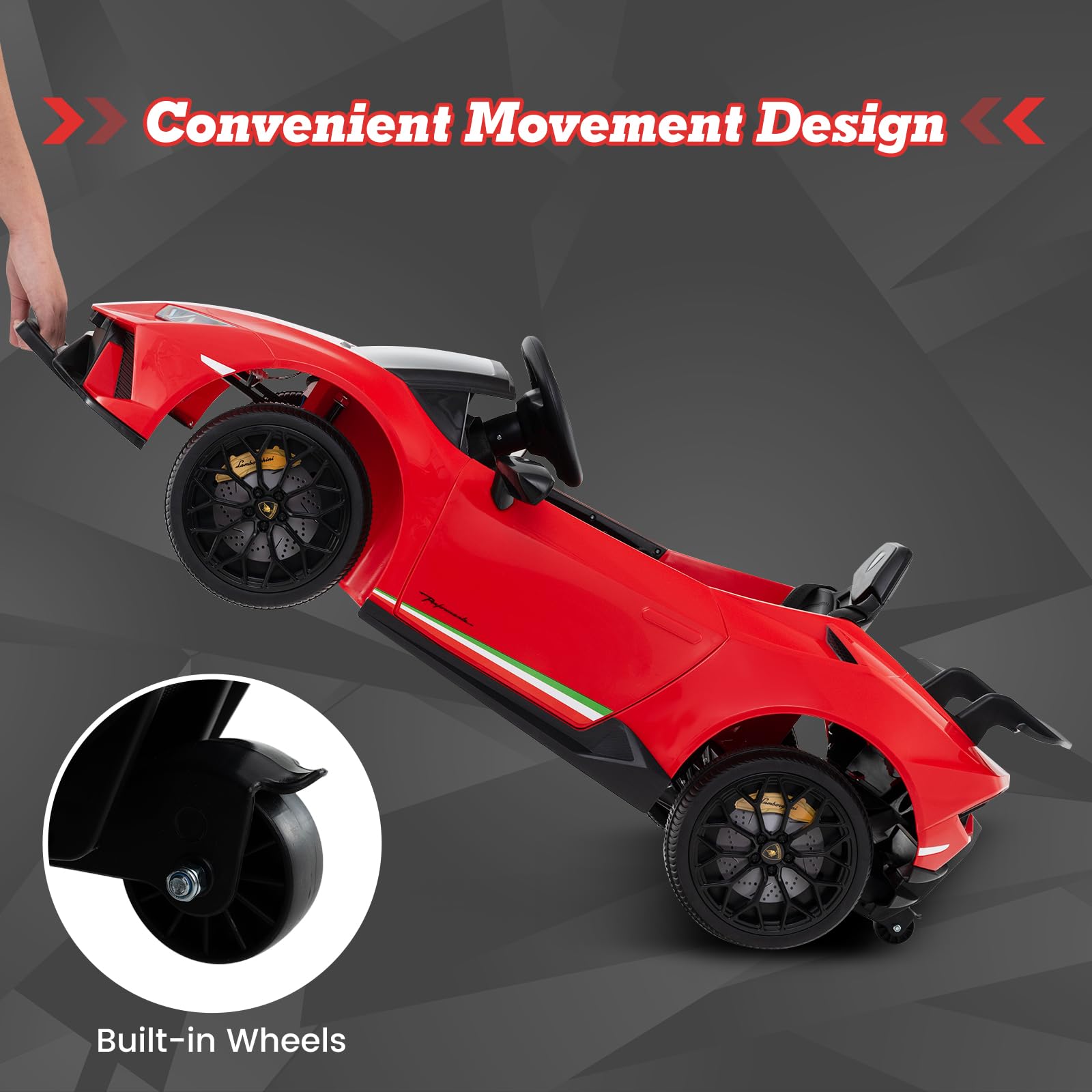 Lamborghini Huracan Ride On Car - 12V Electric Kids Car with Remote Control