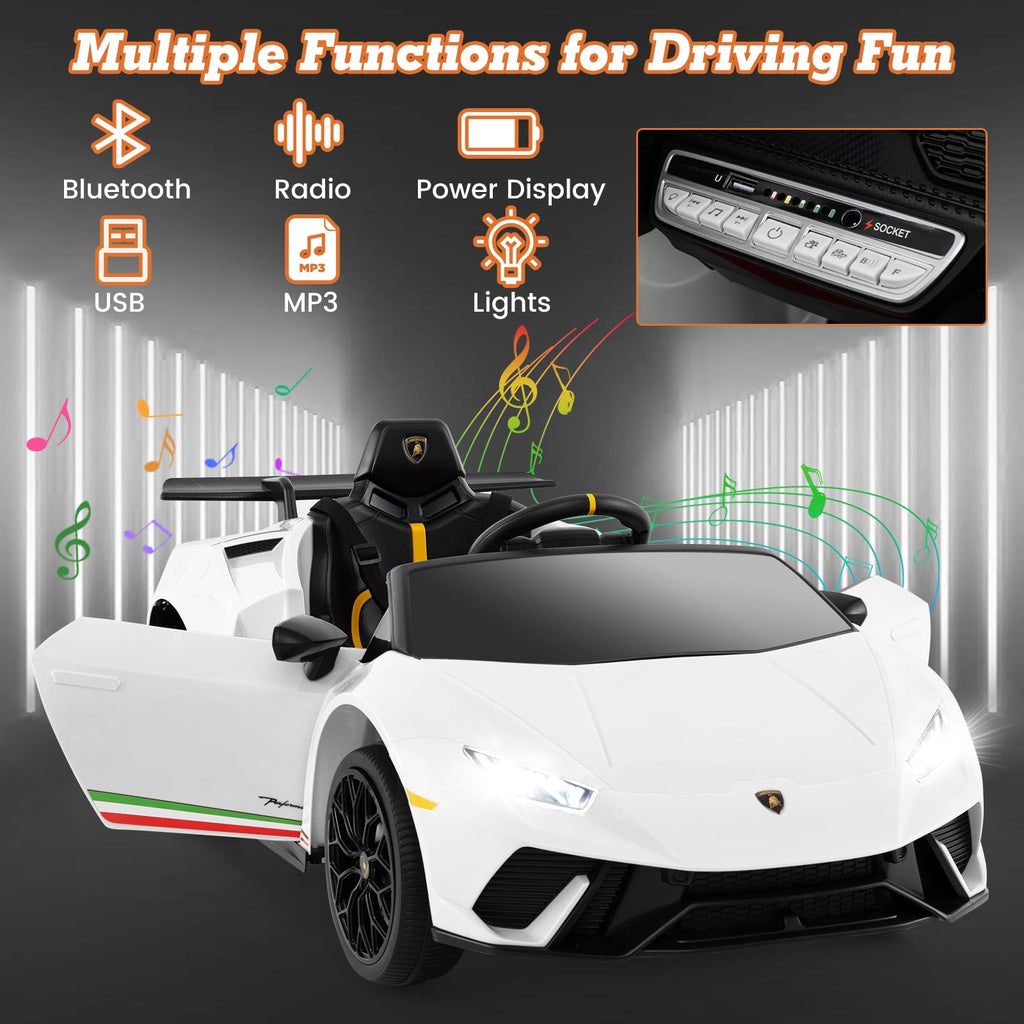 Lamborghini Huracan Ride On Car - 12V Electric Kids Car with Remote Control