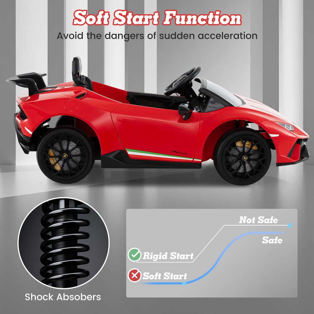 Lamborghini Huracan Ride On Car - 12V Electric Kids Car with Remote Control