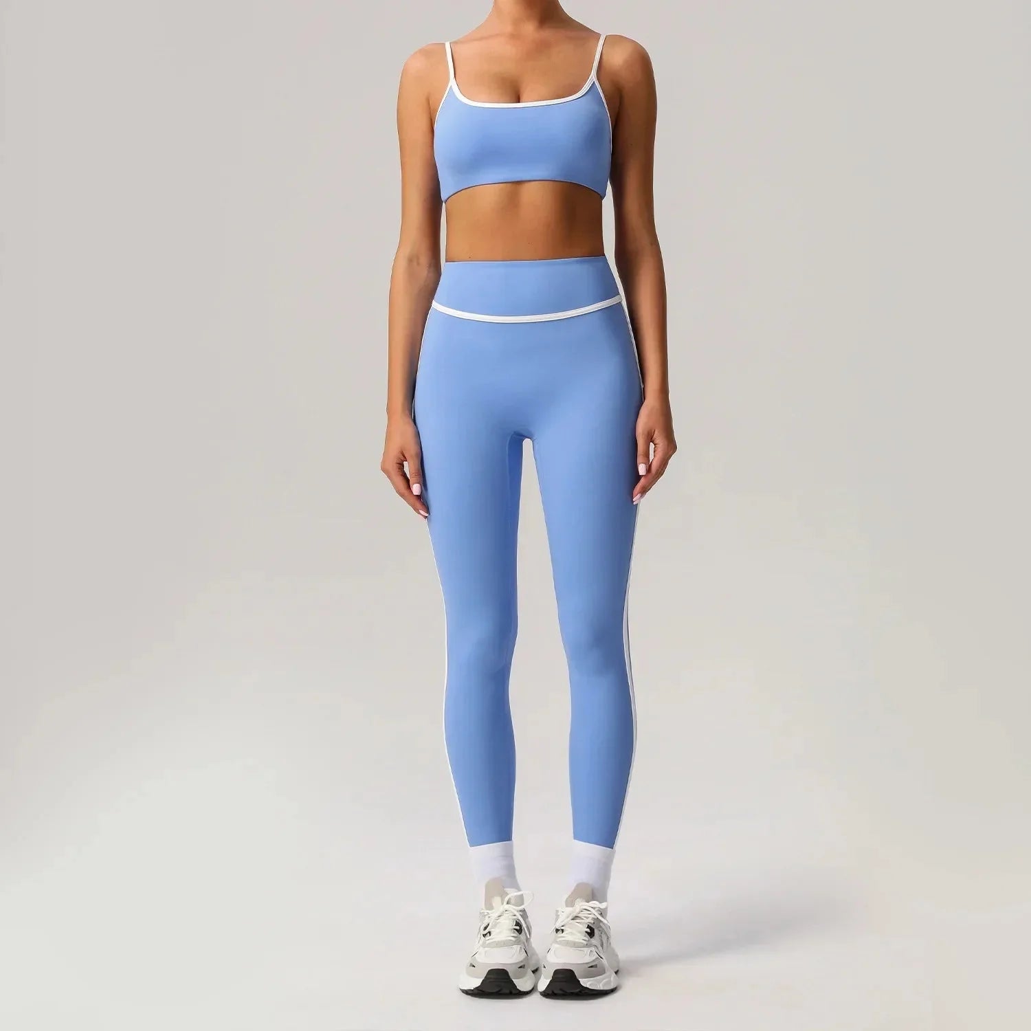 Seamless Yoga Set – High Waist Hip-Lifting Two-Piece